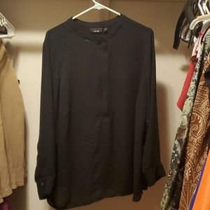 Sexy zip up blouse